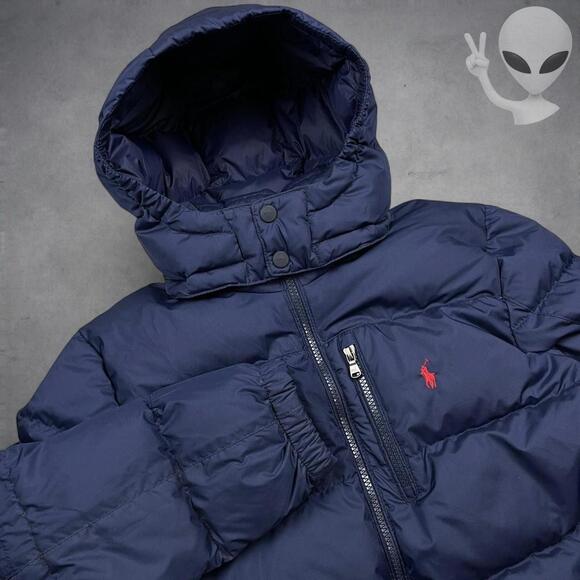 Ralph Lauren Jackets & Blazers - Polo Ralph Lauren Women's Small Navy Gorham Down Puffer Jacket Parka Coat Hooded